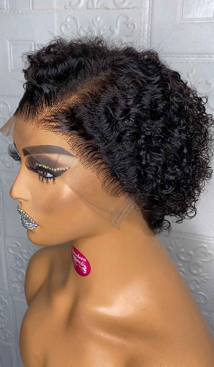 Jerry curly FULL lace cap(6 inches)