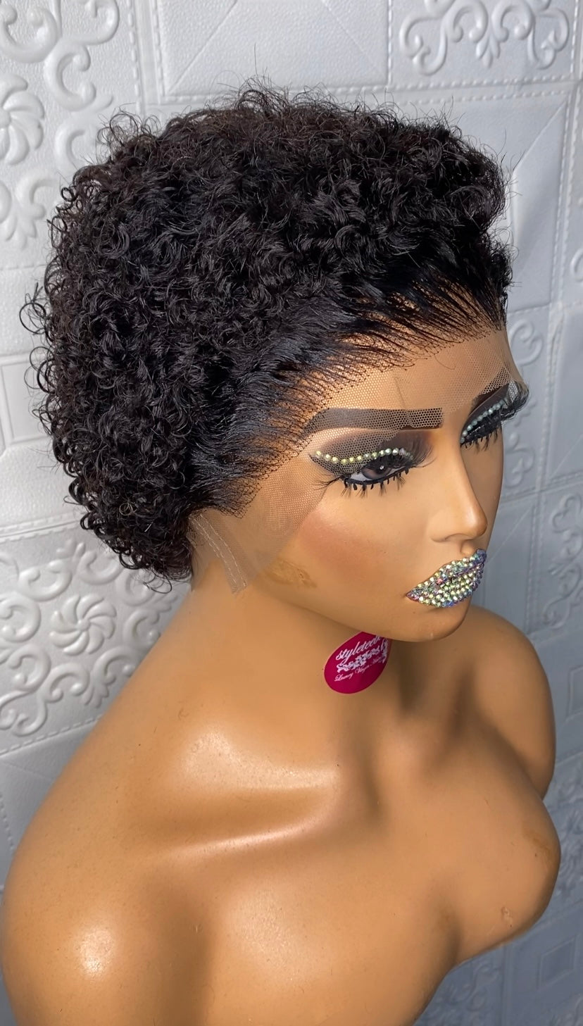Jerry curly FULL lace cap(6 inches)