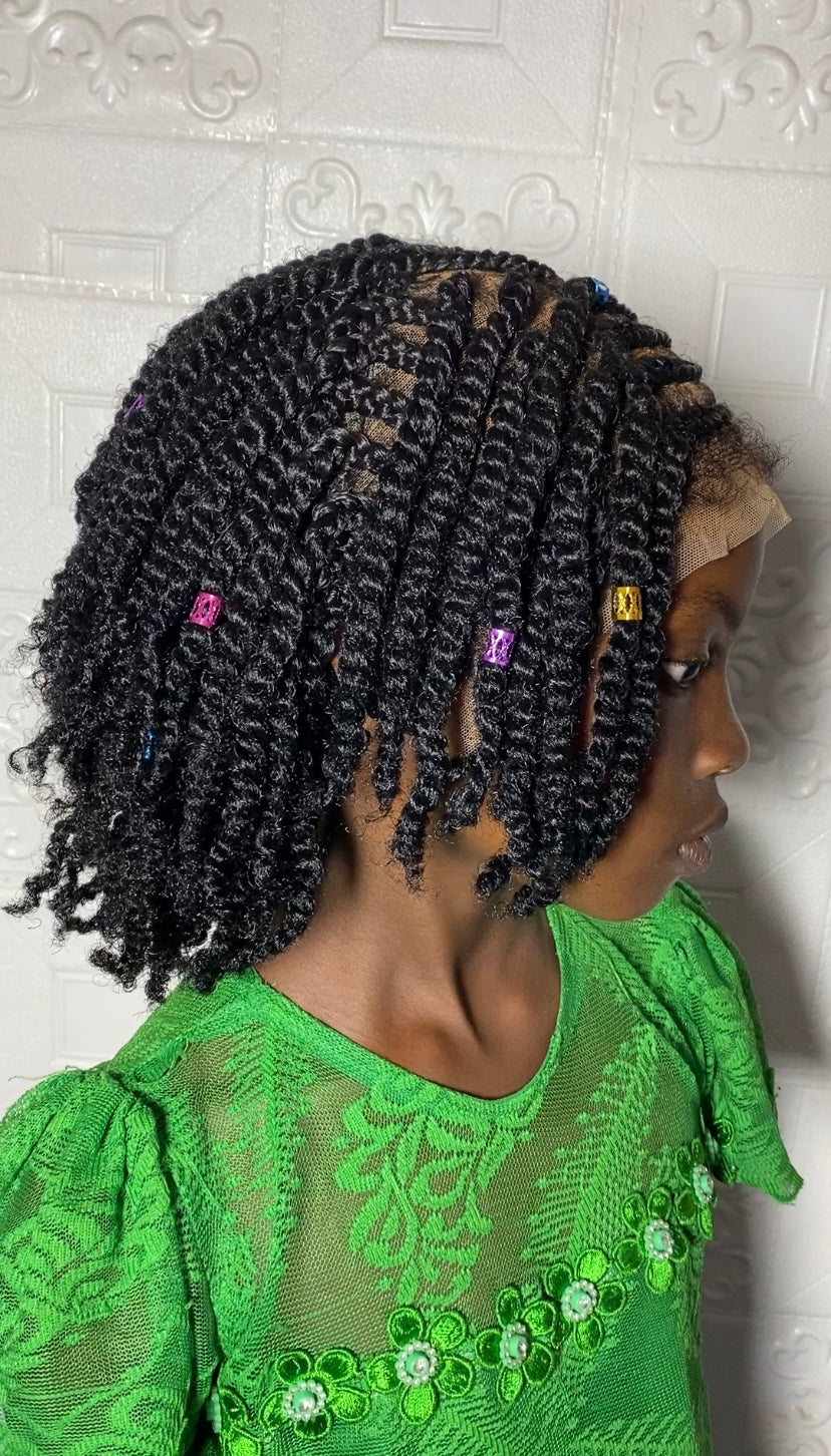 Wonuola kinky twist kiddies wig