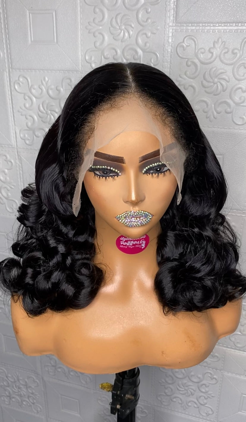 SDD Fumi curly boune jet black) wig