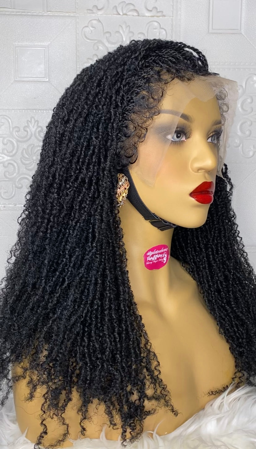 Nubian micro twist braid wig(black) 24 inches