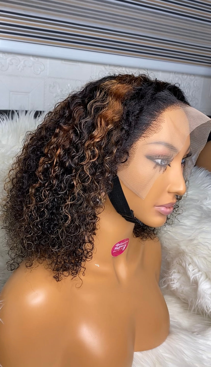 Posh curly with highlights(14 inches)