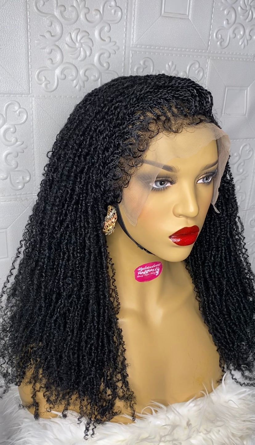 Nubian micro twist braid wig(black) 24 inches