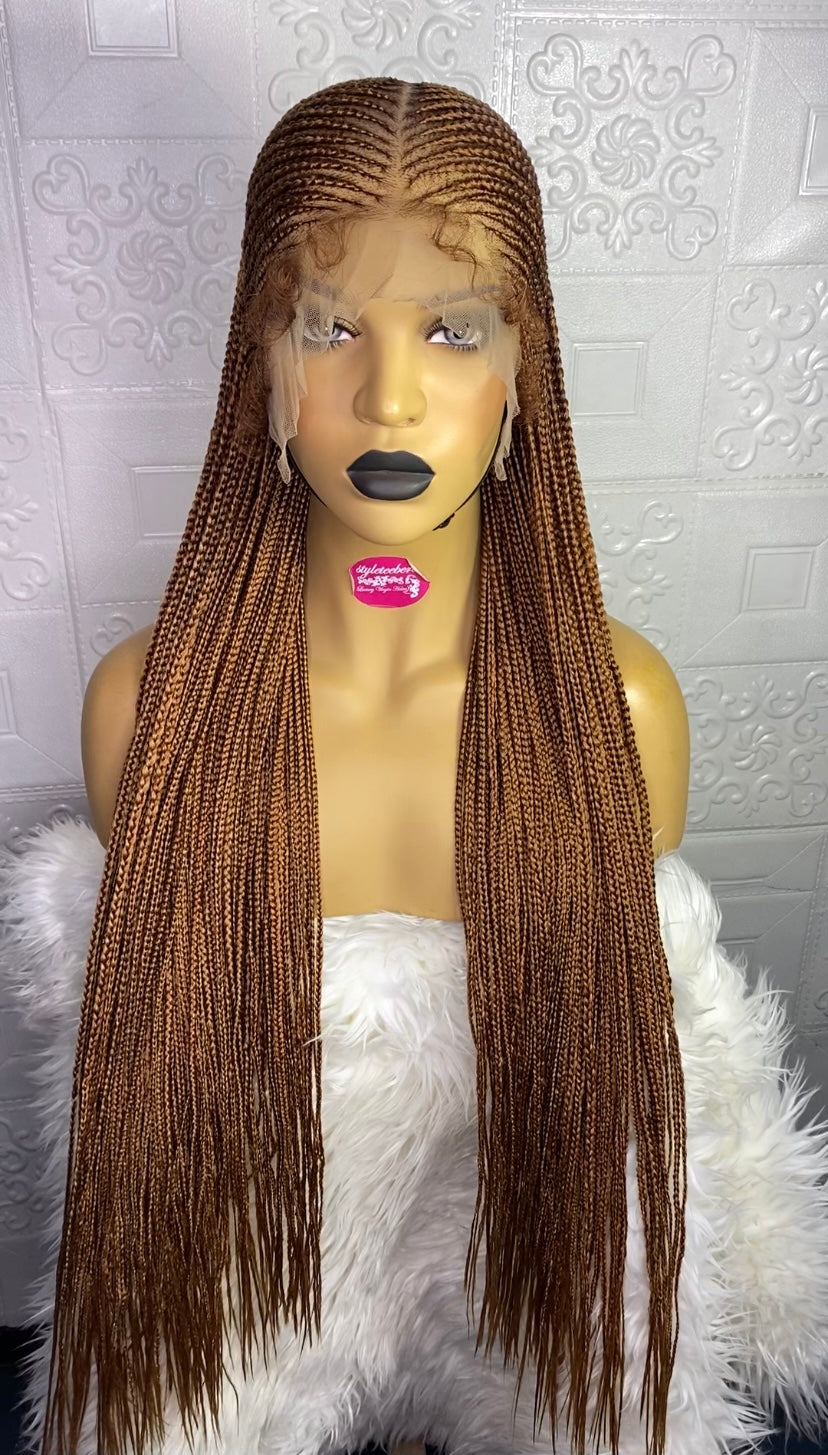 Defined center part cornrow(#30/27)
