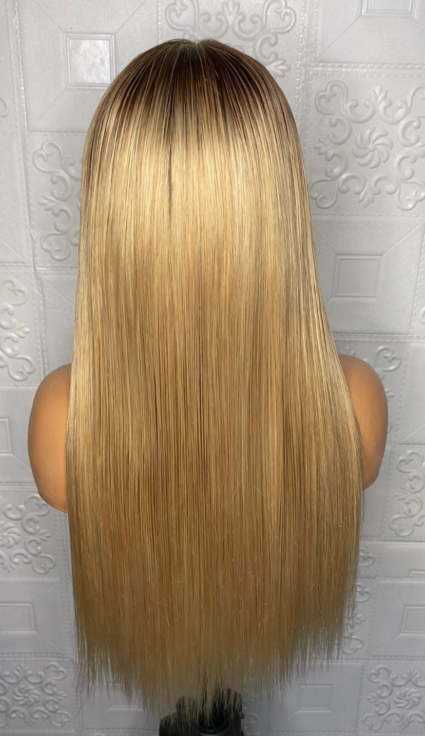 Blonde(frontal) straight wig