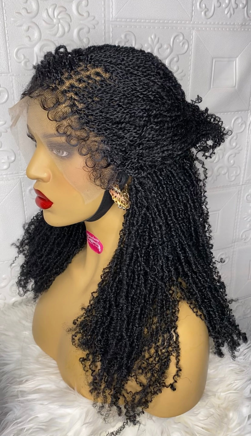 Nubian micro twist braid wig(black) 24 inches
