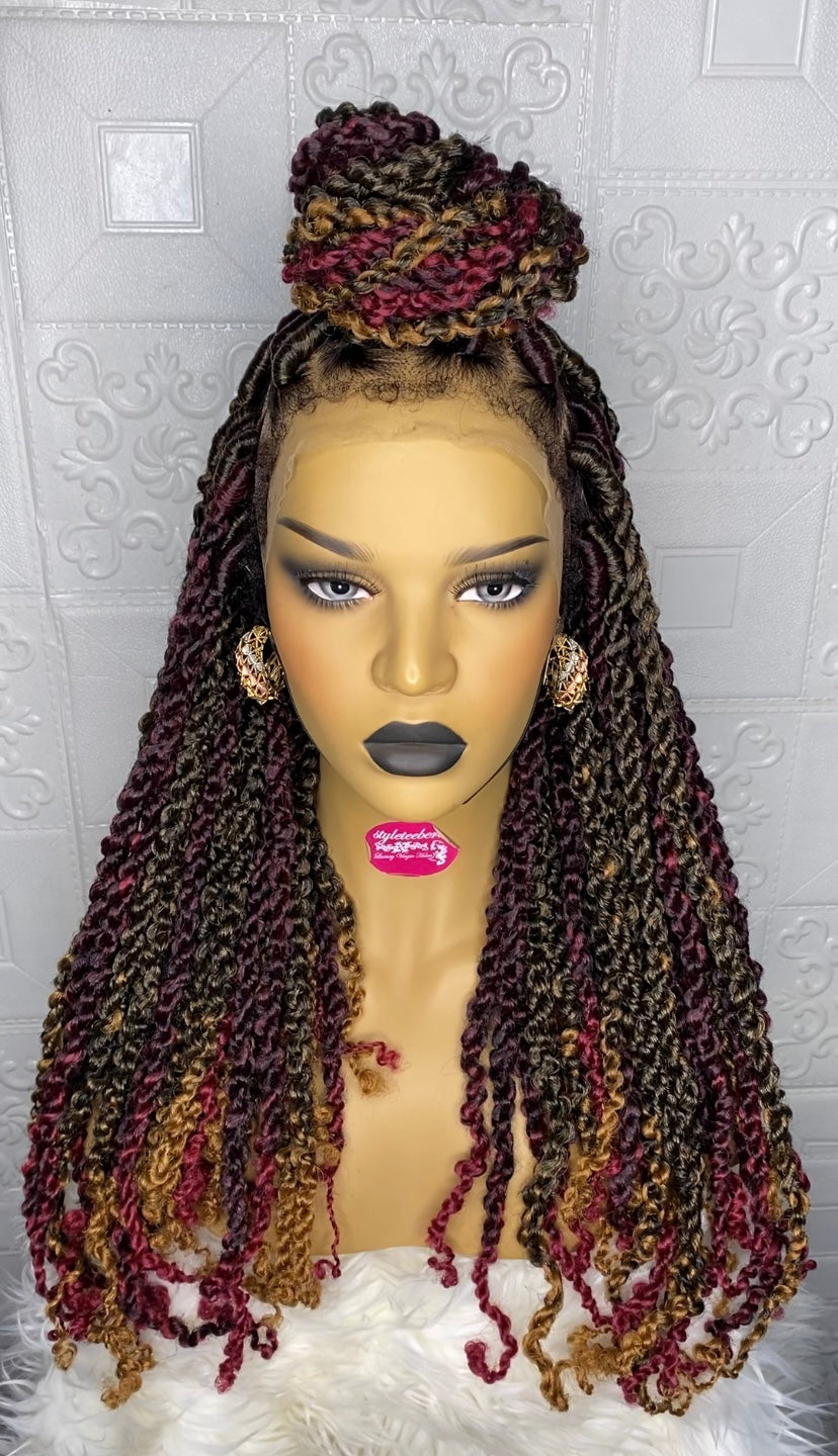 Chunky spring twist braids(color.Tbug/T27)