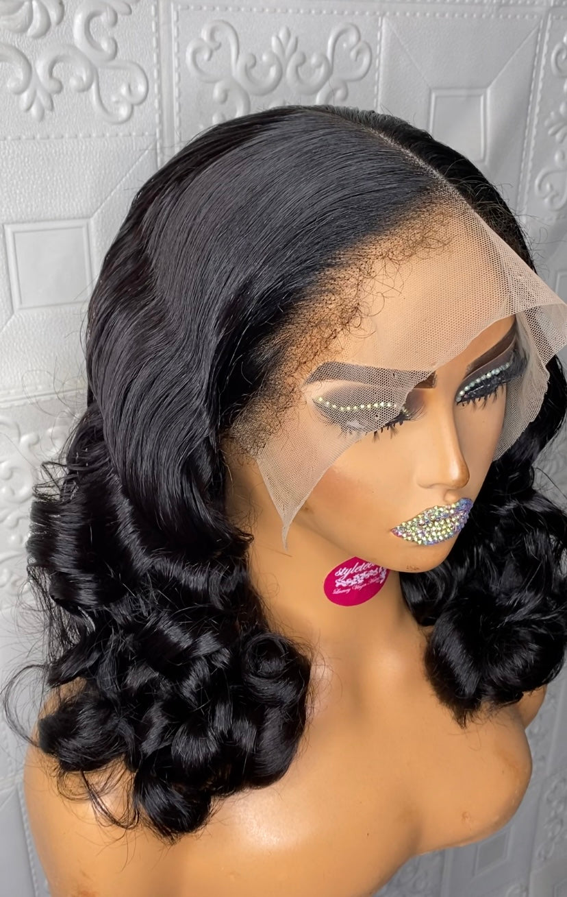 SDD Fumi curly boune jet black) wig