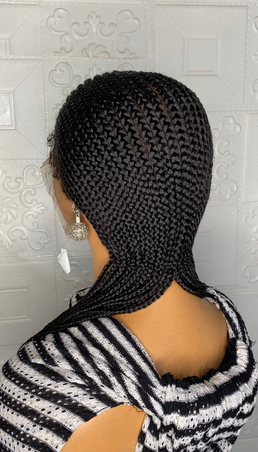 Center part(deep) all back full lace wig
