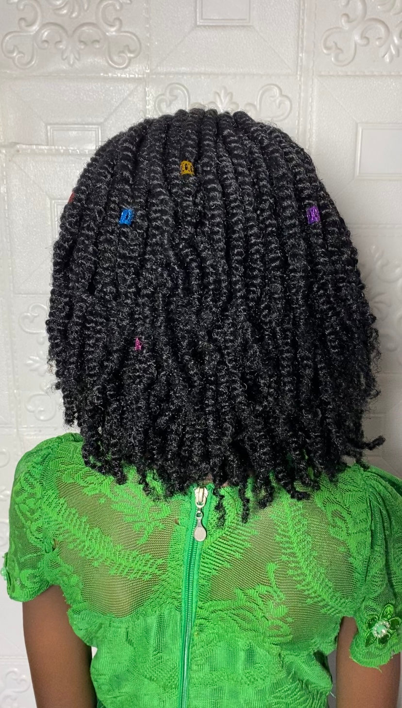 Wonuola kinky twist kiddies wig