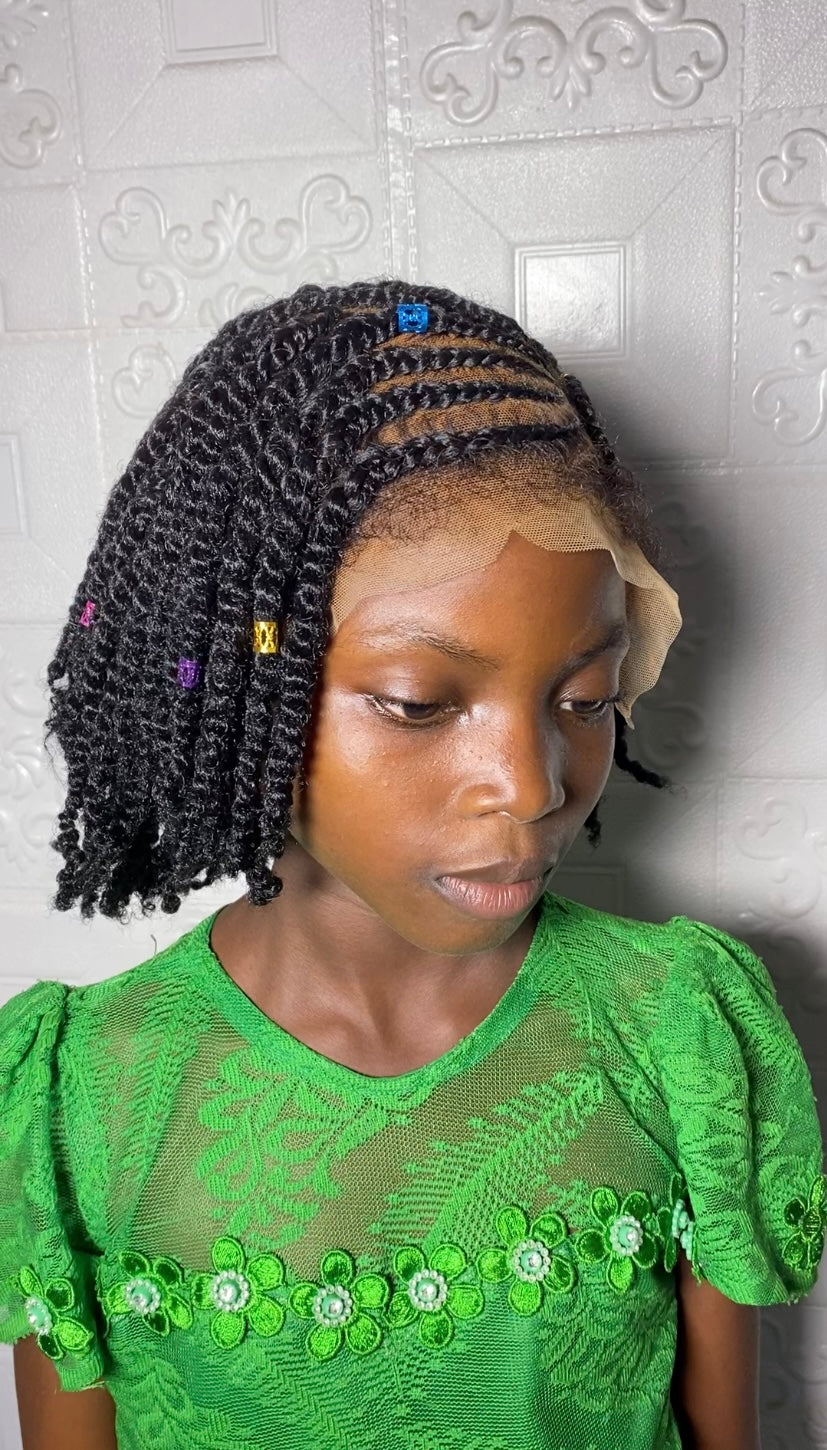 Wonuola kinky twist kiddies wig