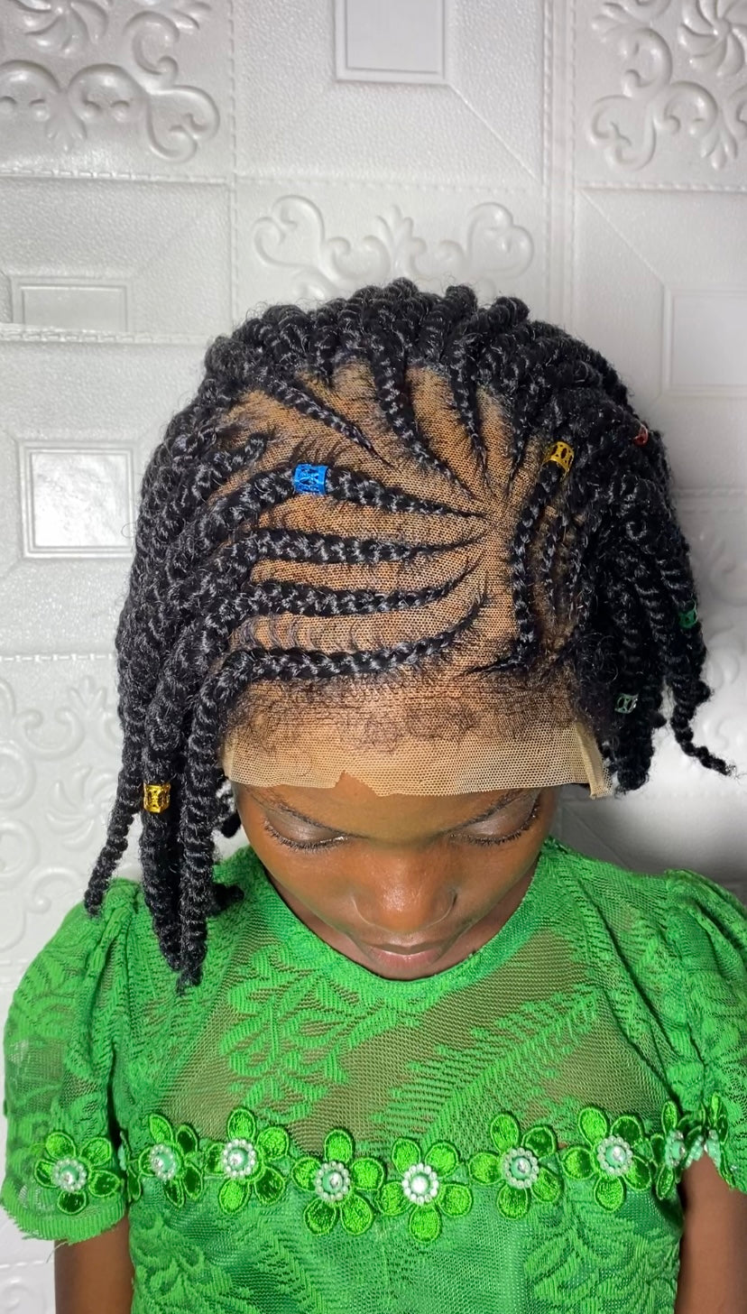Wonuola kinky twist kiddies wig
