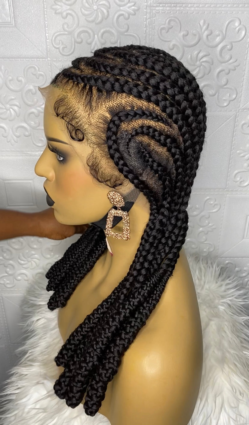 Soft Ladi glue-less braid(full lace) wig