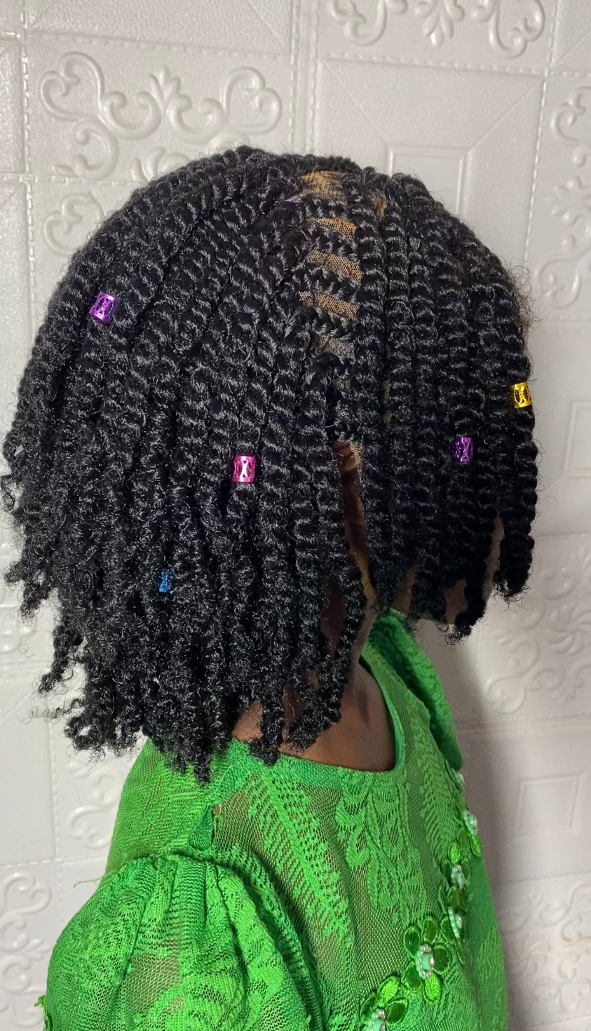 Wonuola kinky twist kiddies wig