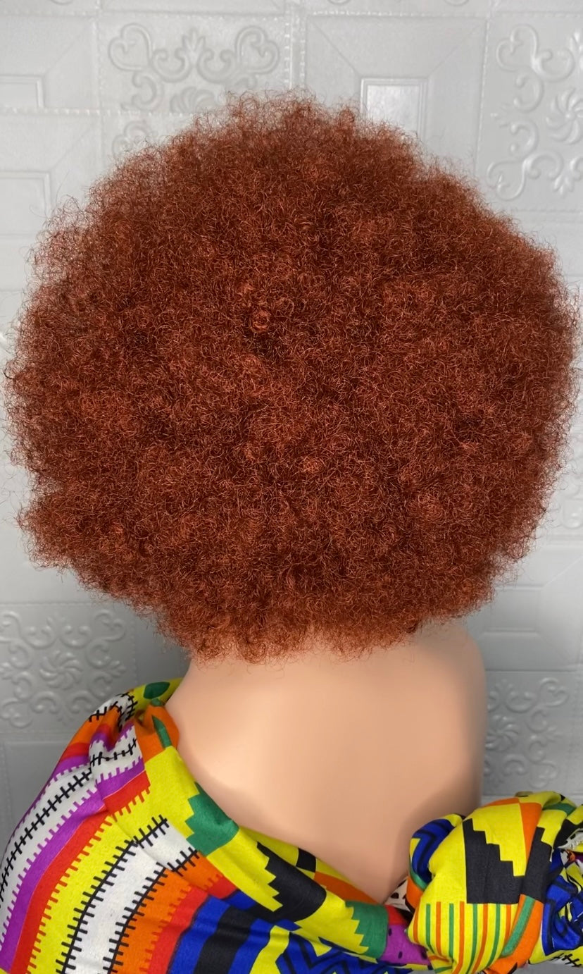Afro pop(Auburn) braid wig
