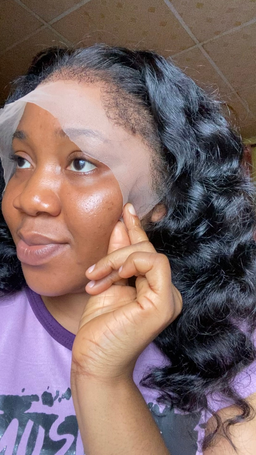 Body wave virgin hair(with hybrid hairline)