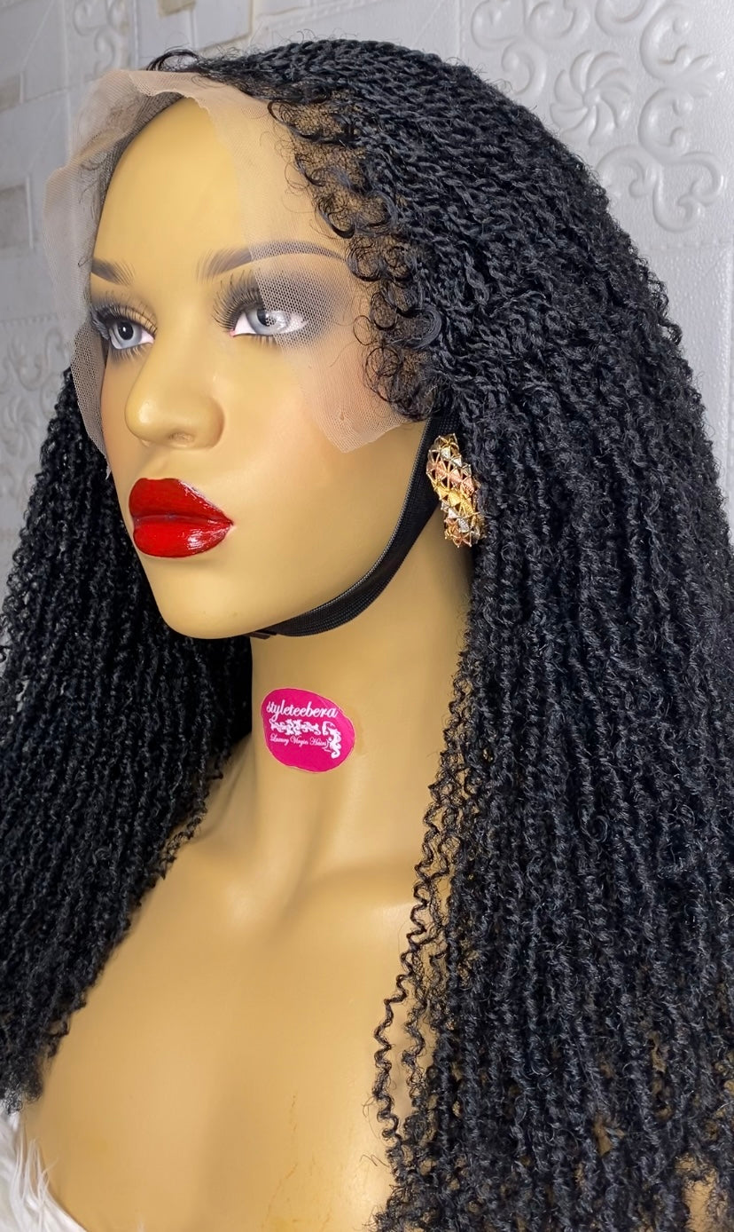 Nubian micro twist braid wig(black) 24 inches