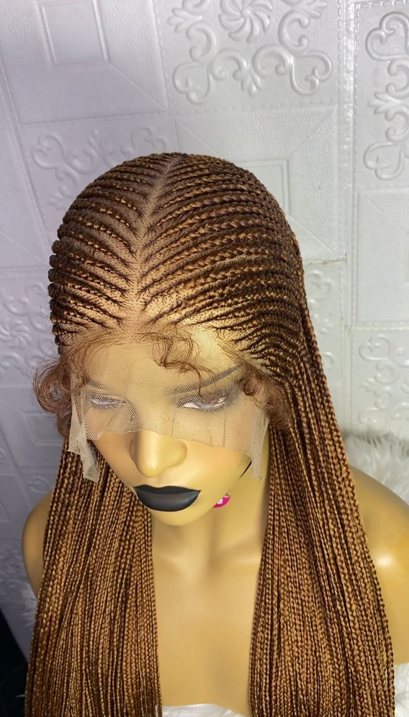 Defined center part cornrow(#30/27)