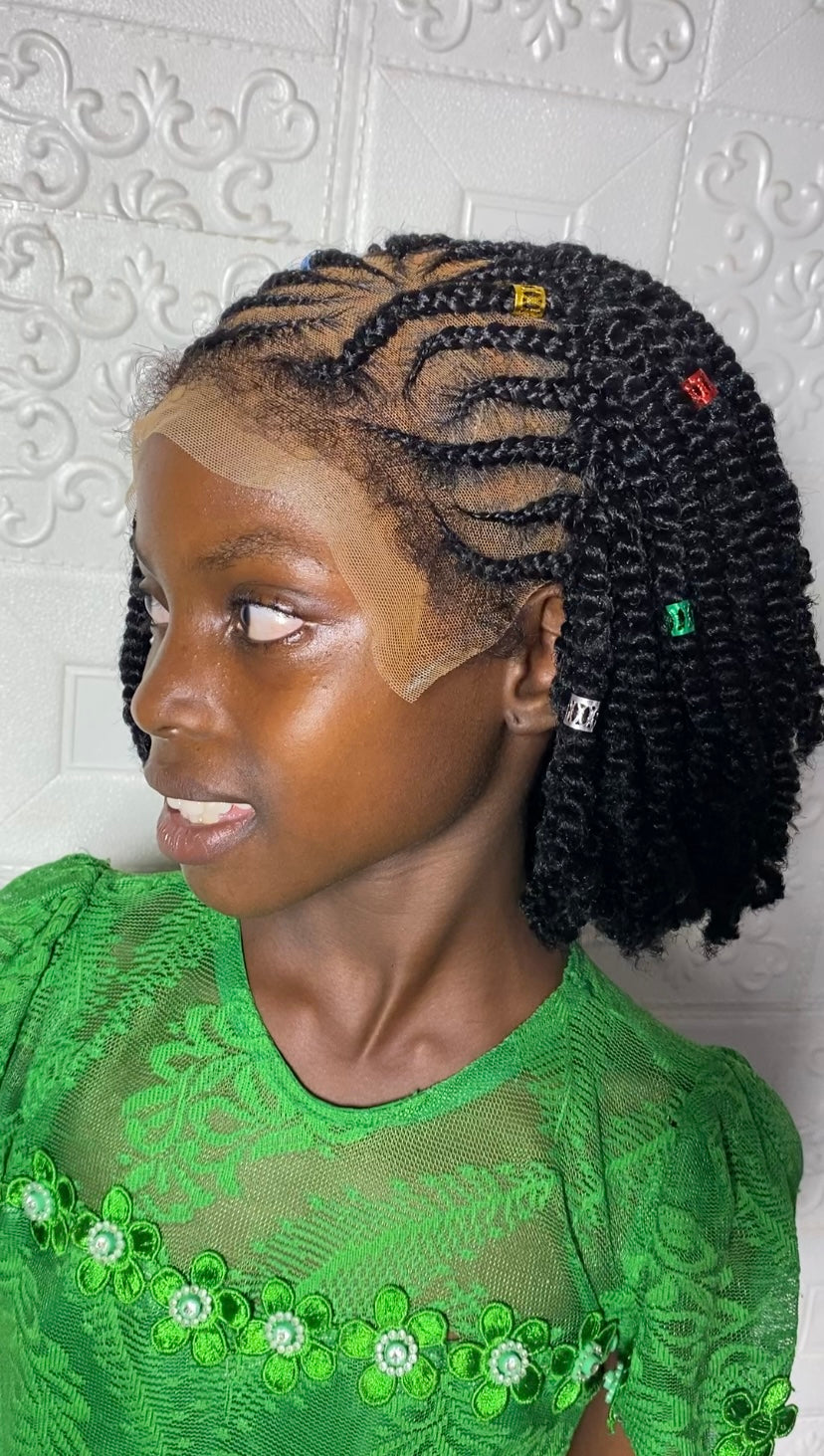 Wonuola kinky twist kiddies wig