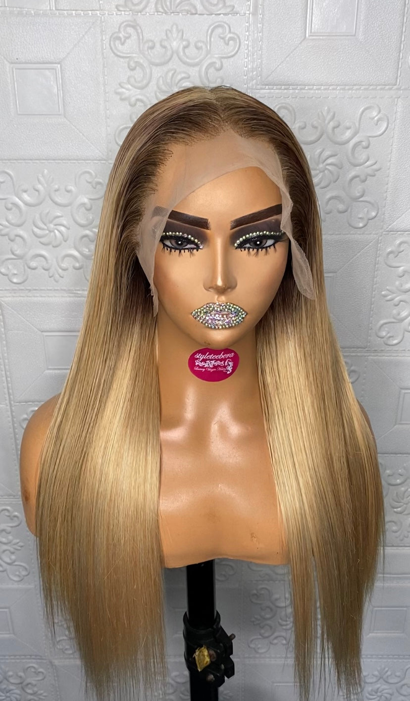 Blonde(frontal) straight wig