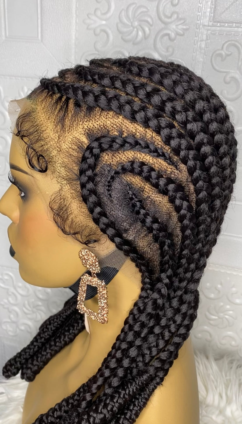 Soft Ladi glue-less braid(full lace) wig