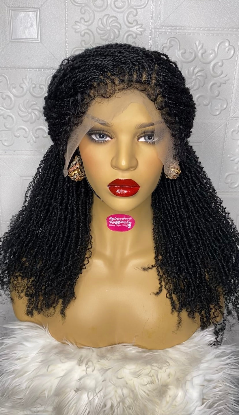 Nubian micro twist braid wig(black) 24 inches