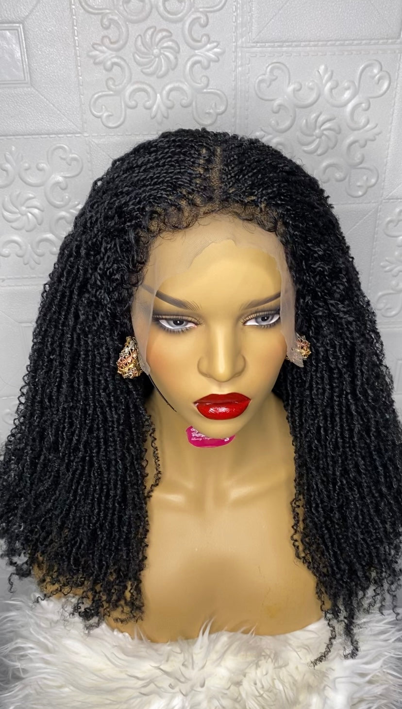 Nubian micro twist braid wig(black) 24 inches