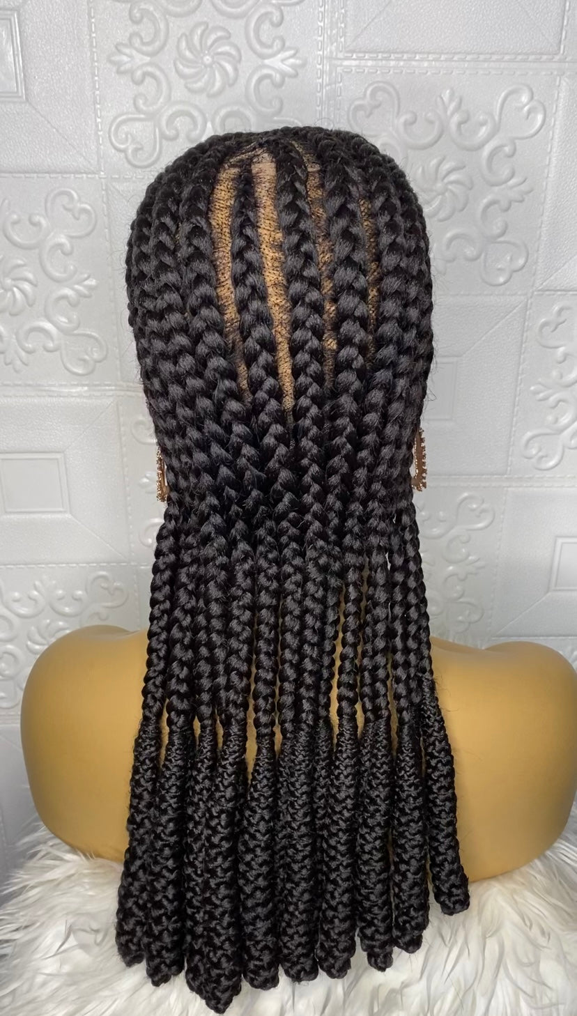 Soft Ladi glue-less braid(full lace) wig