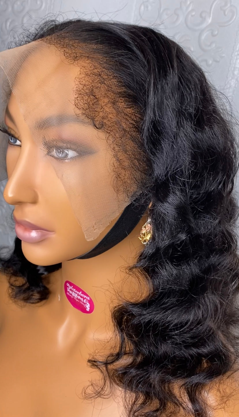 Body wave virgin hair(with hybrid hairline)