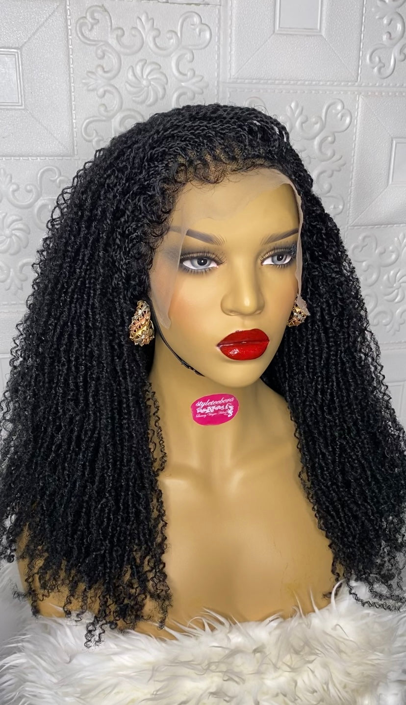 Nubian micro twist braid wig(black) 24 inches