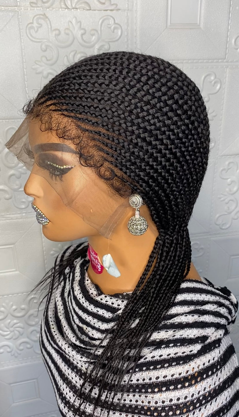 Center part(deep) all back full lace wig