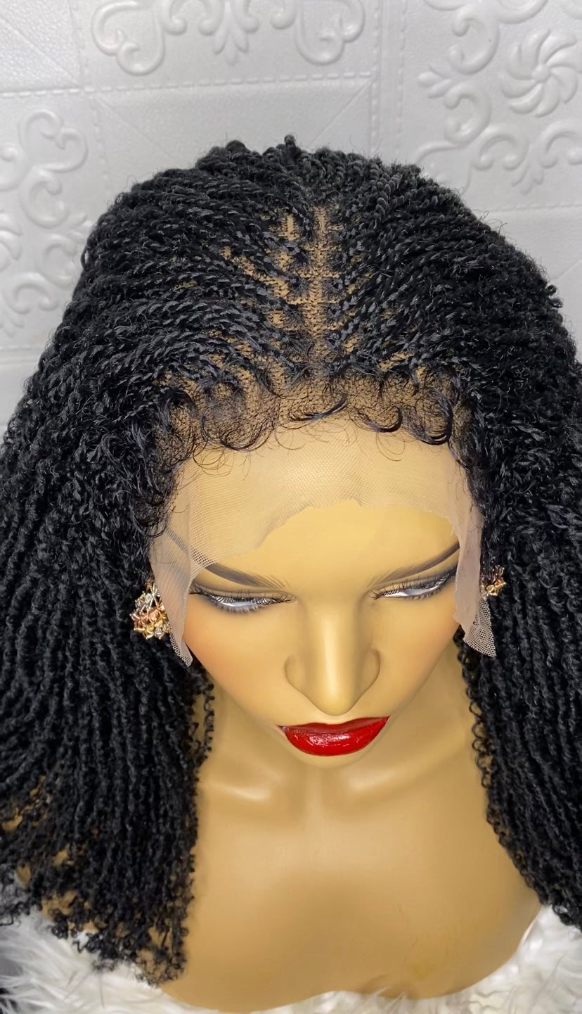 Nubian micro twist braid wig(black) 24 inches