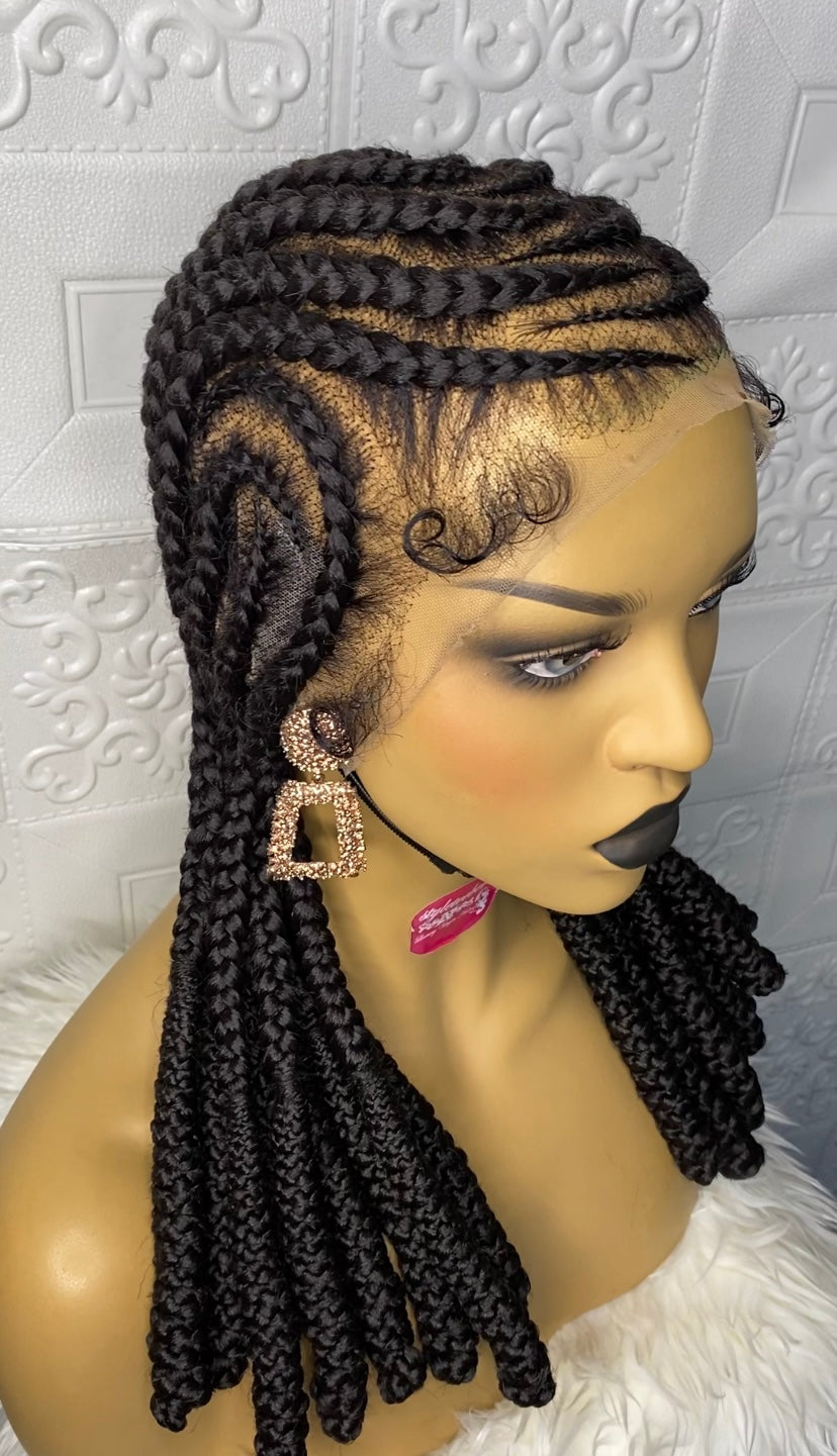 Soft Ladi glue-less braid(full lace) wig