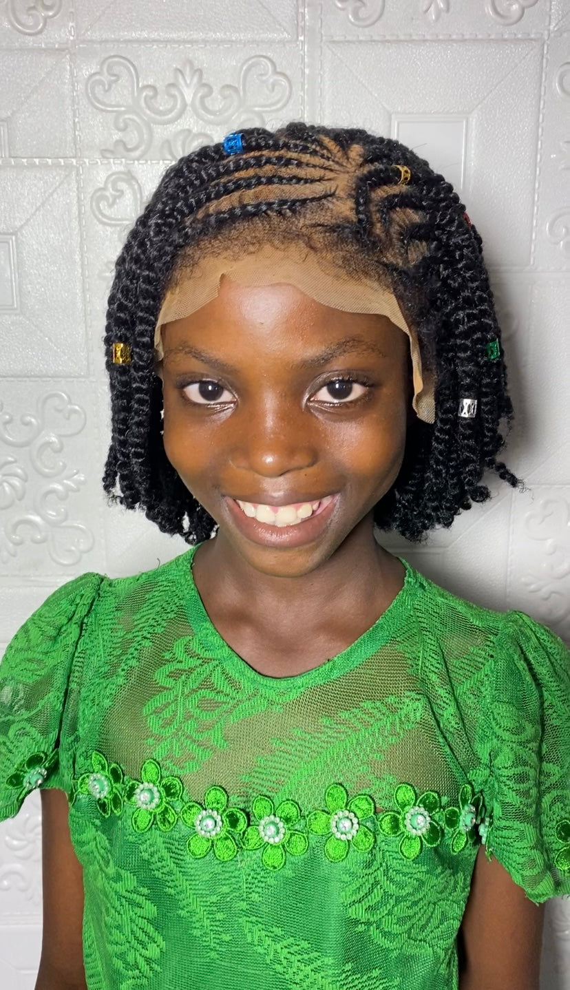 Wonuola kinky twist kiddies wig