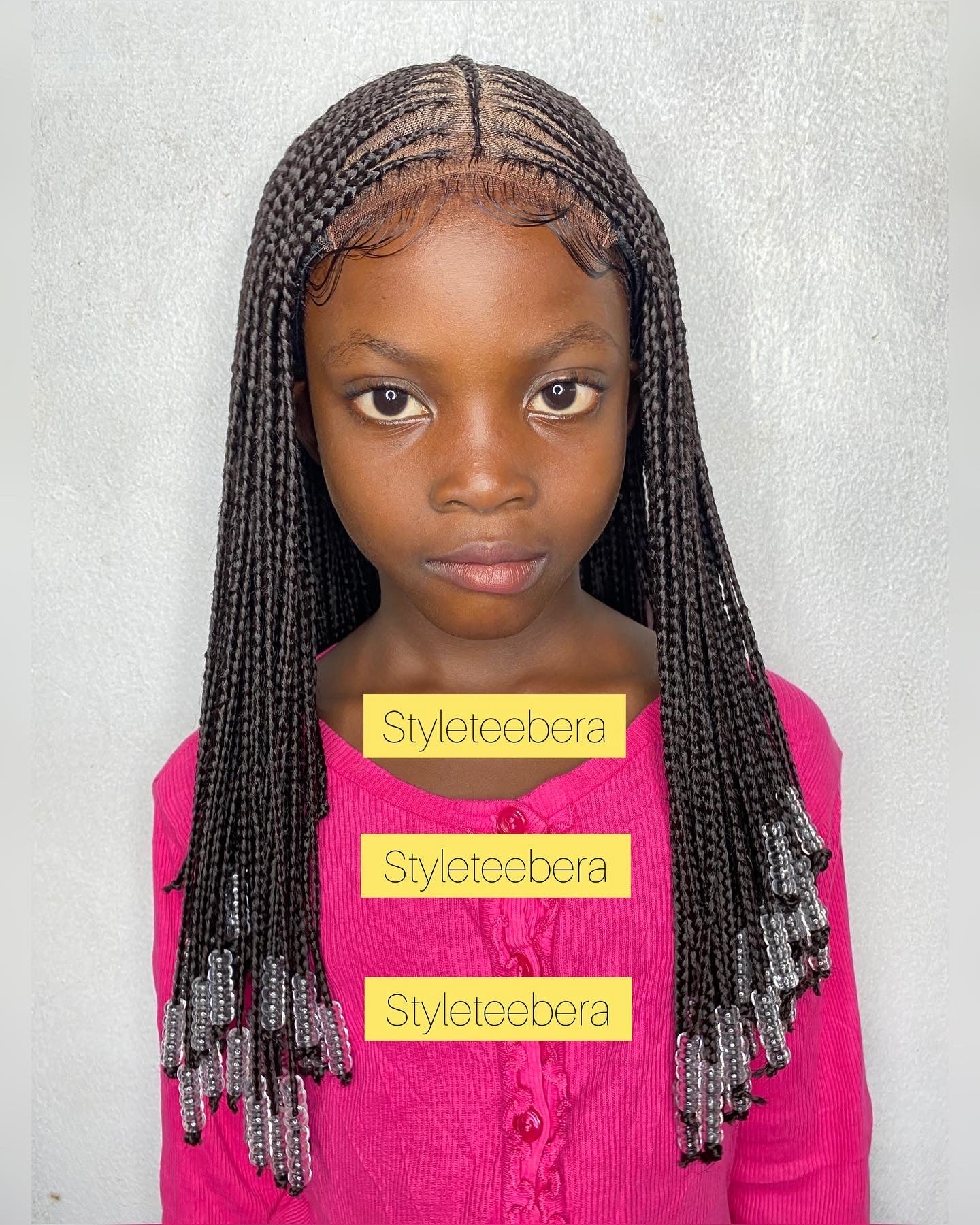 Kiddies cornrows wig