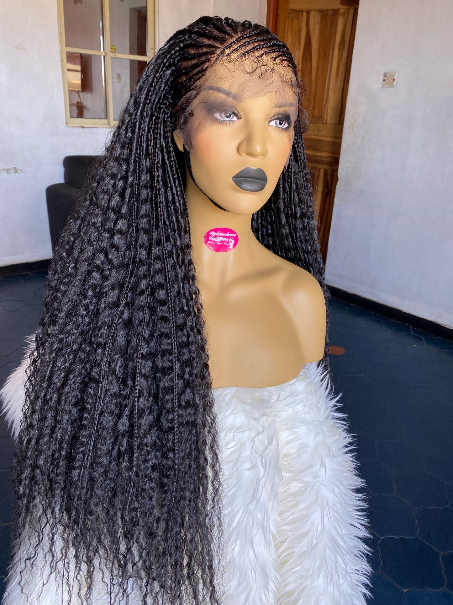 IND cornrow wig #1B