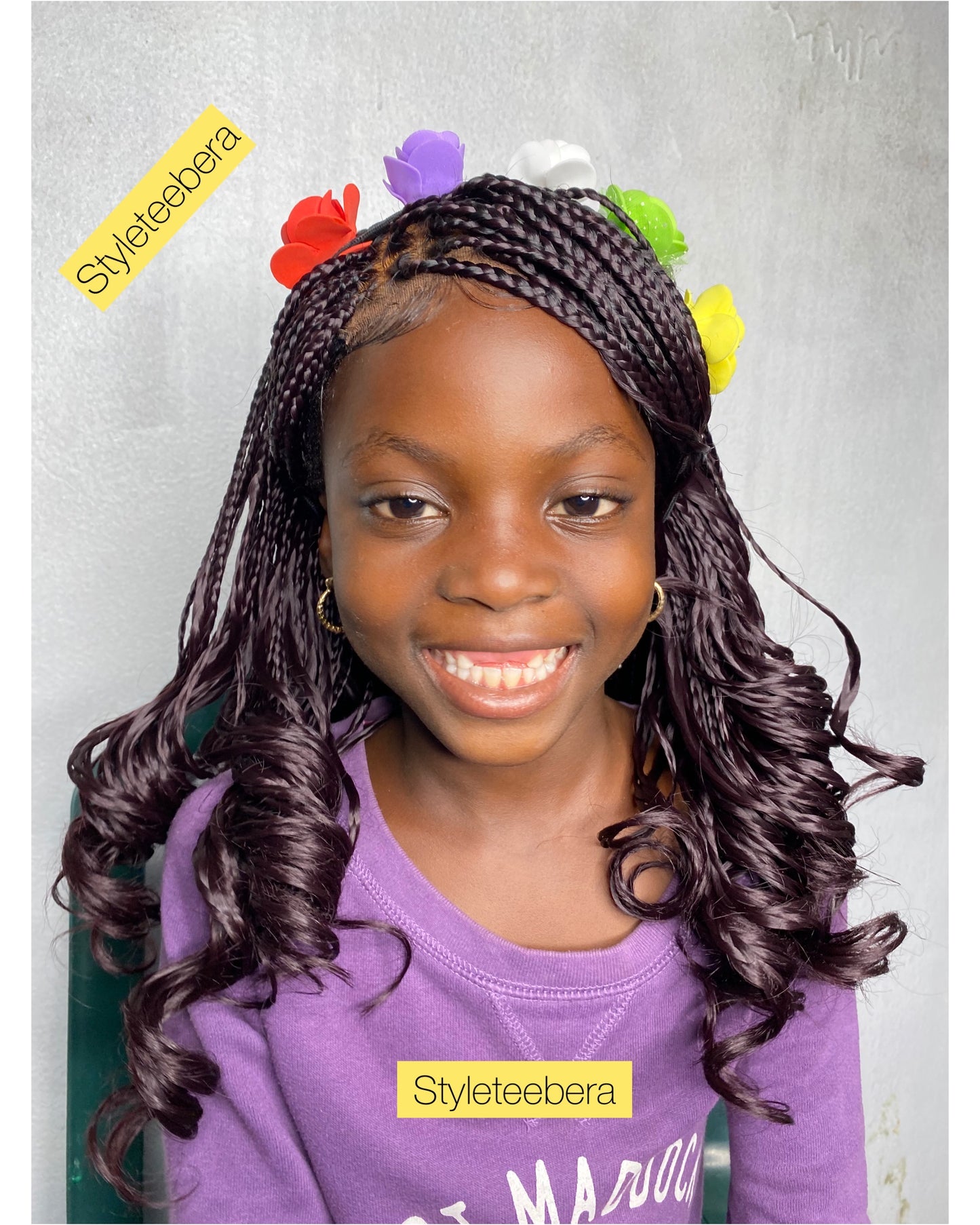 Kiddies Lexia curly wig