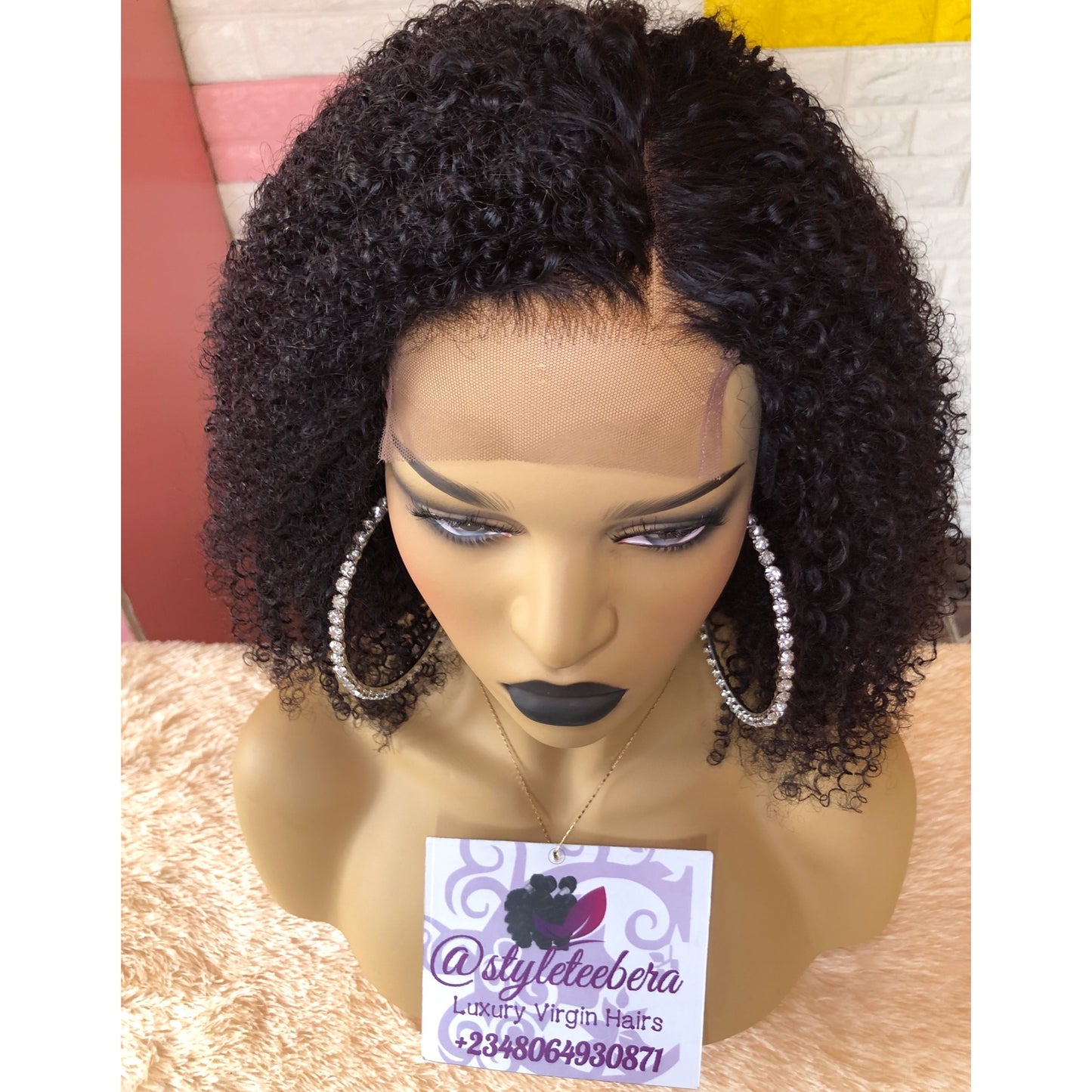 Kinky curly closure wig