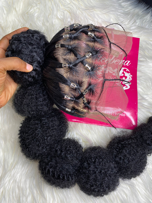 Bubble ponytail 360 kiddies lace wig