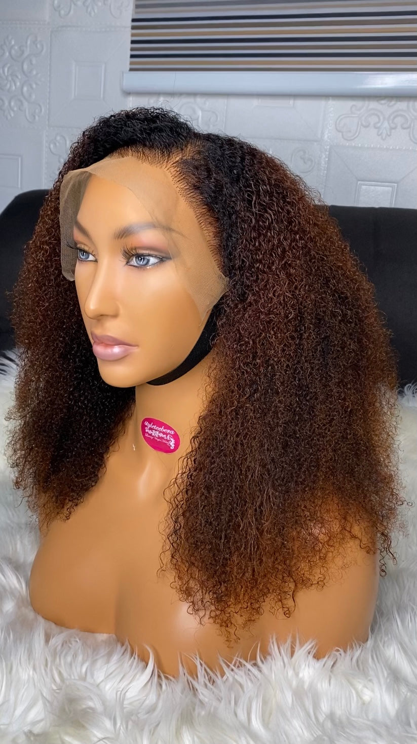 Baby afro curls(ombré brown)