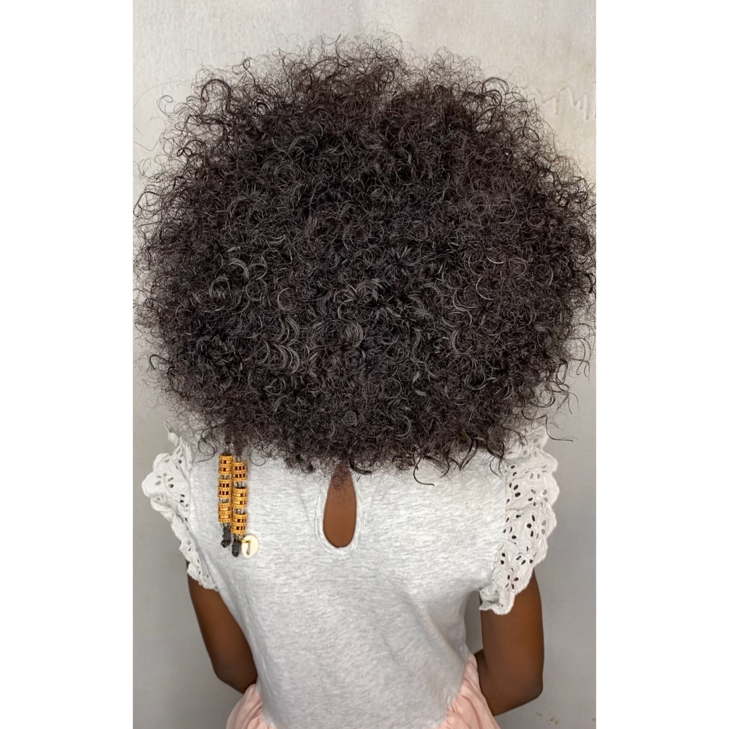 Half stitch braids Afro jerry pop unit