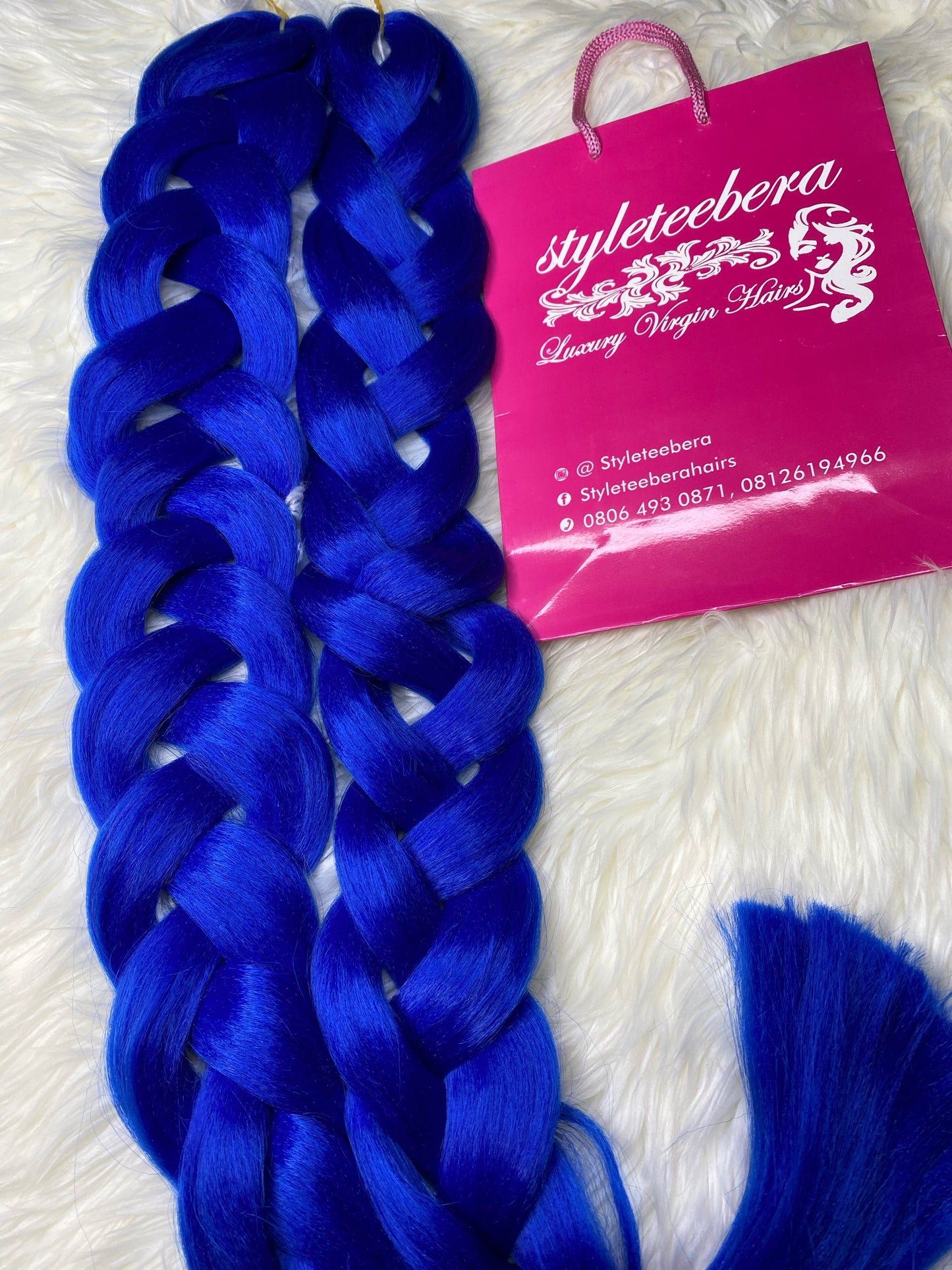 Kanekalon hair #blue
