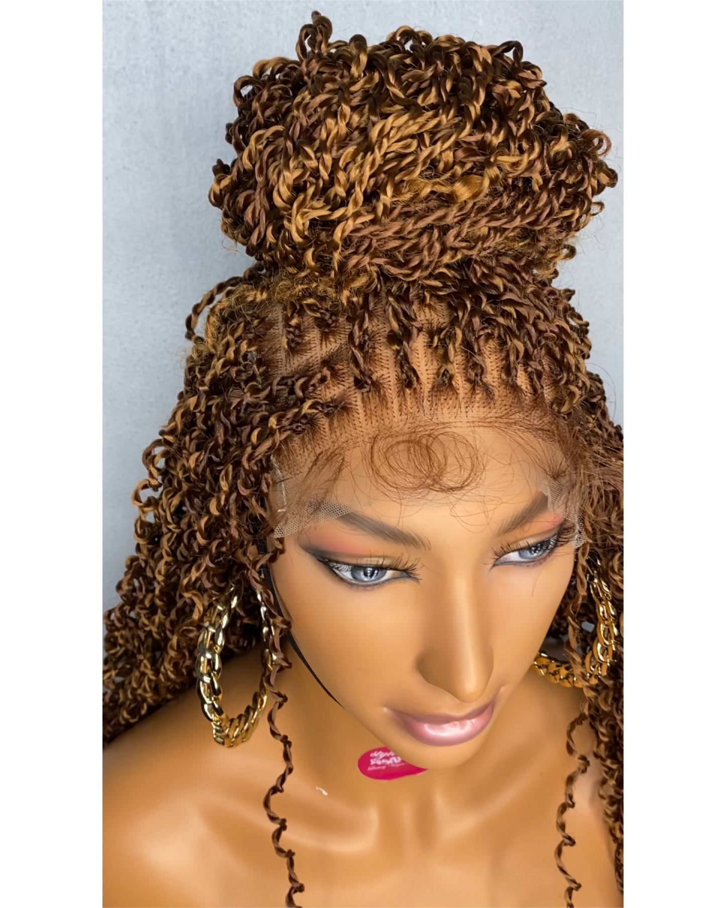 Crispy twist curly braid wig
