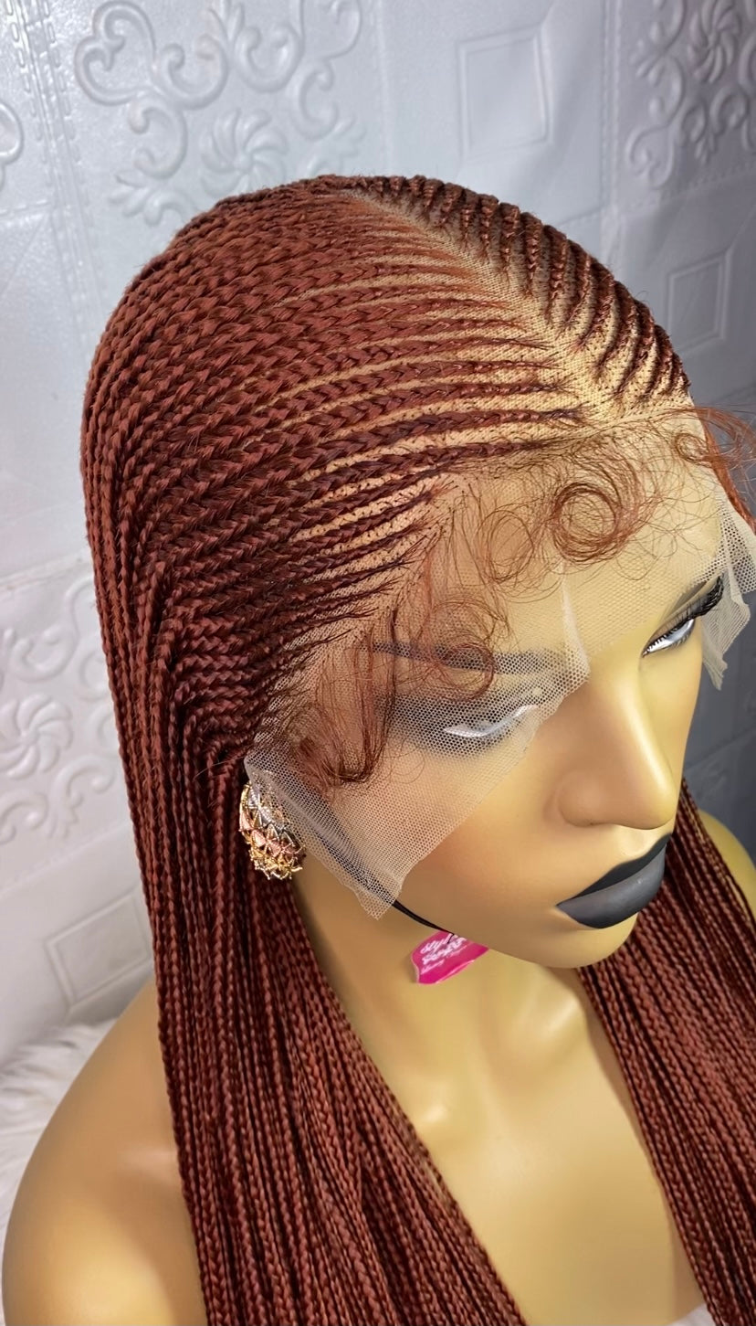 Defined center part cornrow(#350)