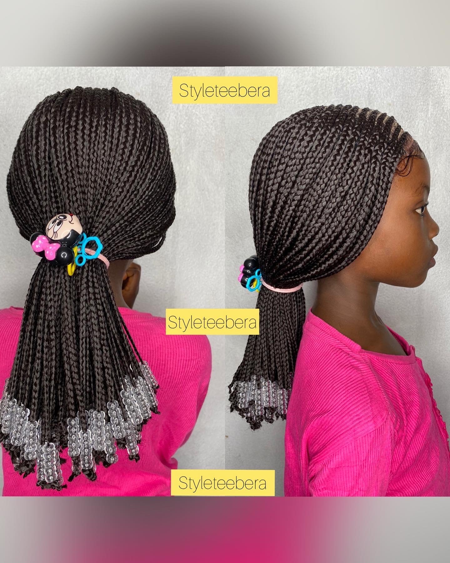 Kiddies cornrows wig