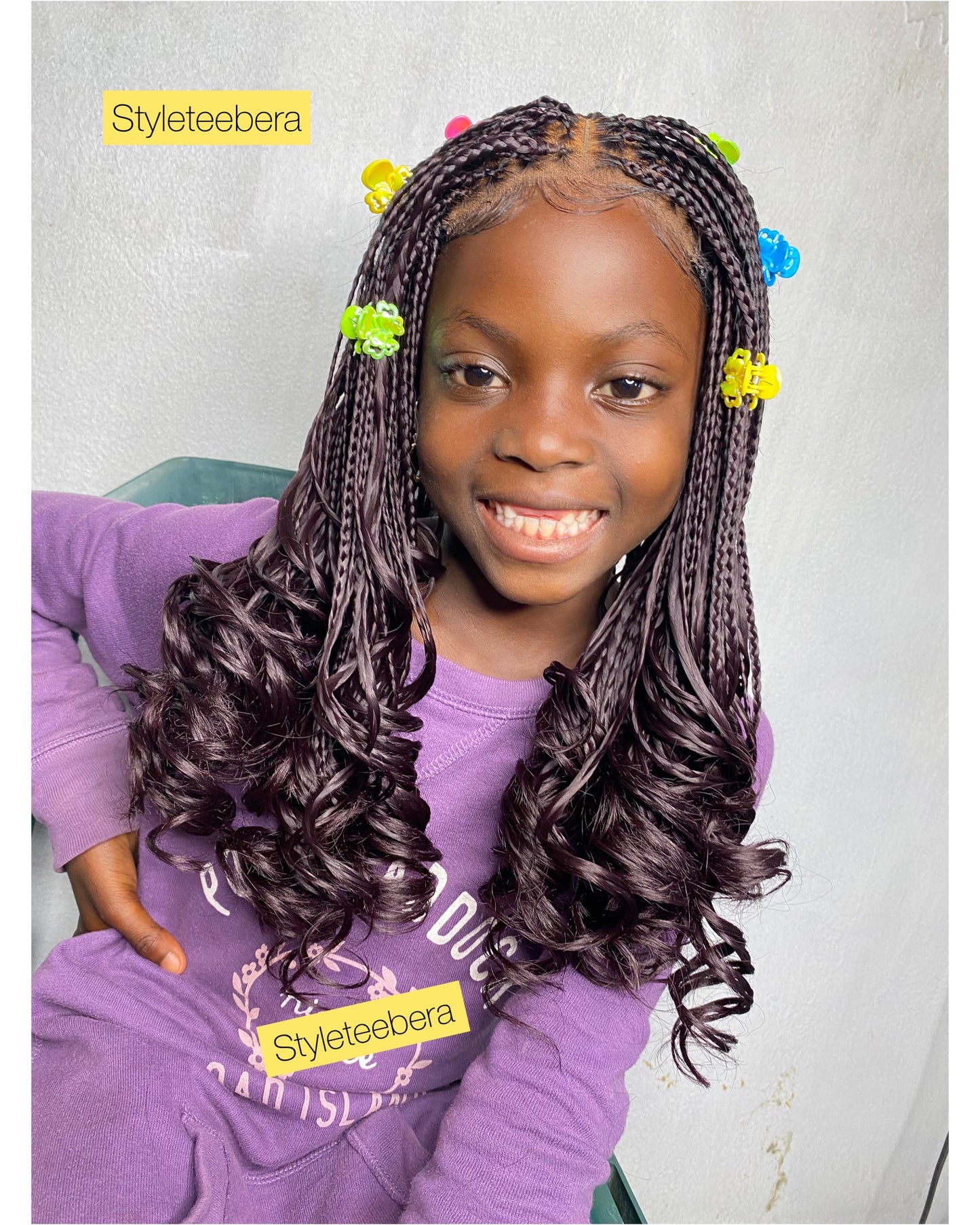 Kiddies Lexia curly wig