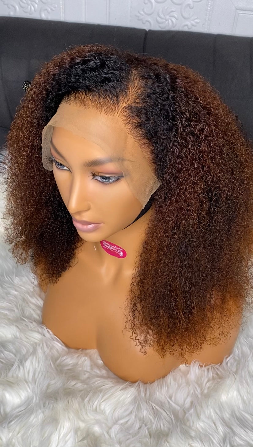 Baby afro curls(ombré brown)