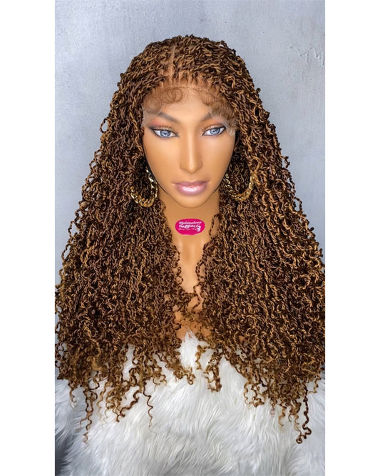 Crispy twist curly braid wig