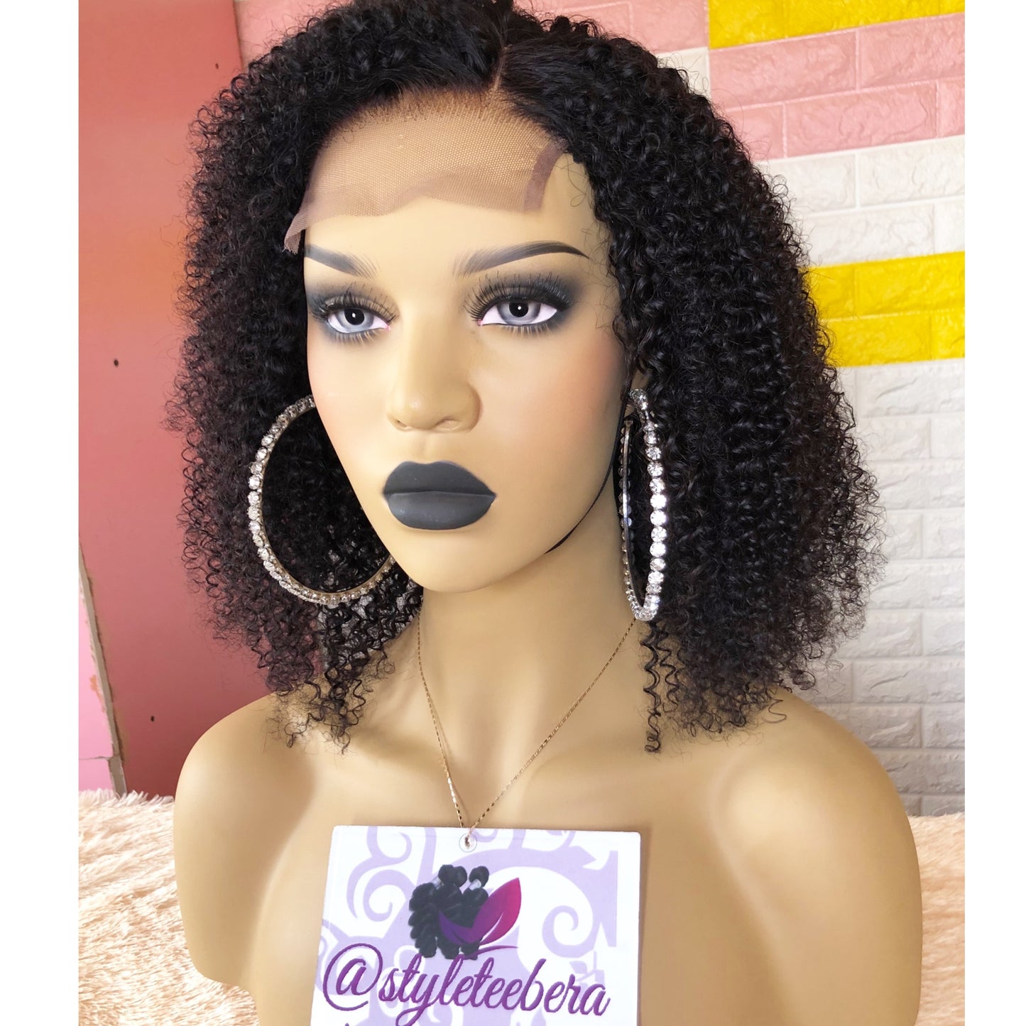 Kinky curly closure wig