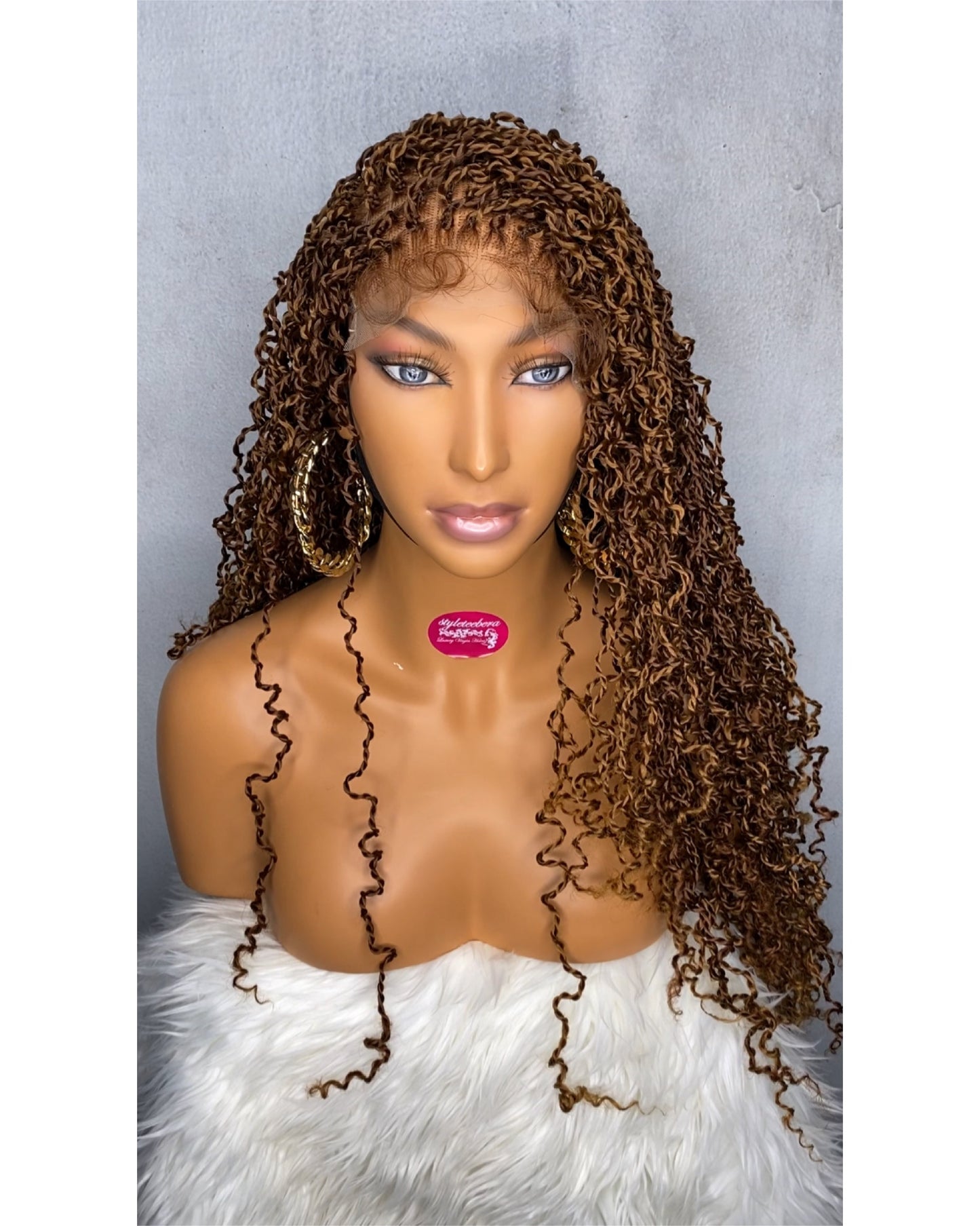 Crispy twist curly braid wig